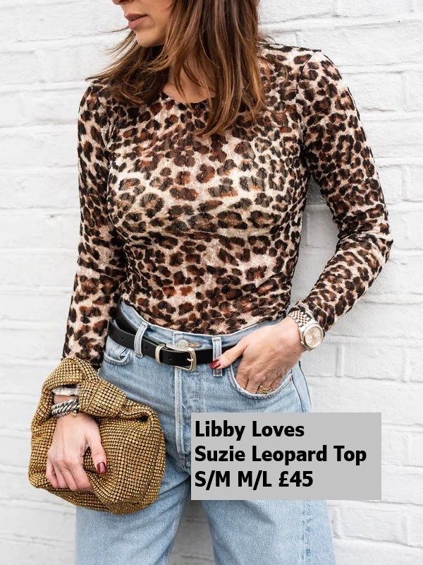 Suzie Leopard Top SM ML £45